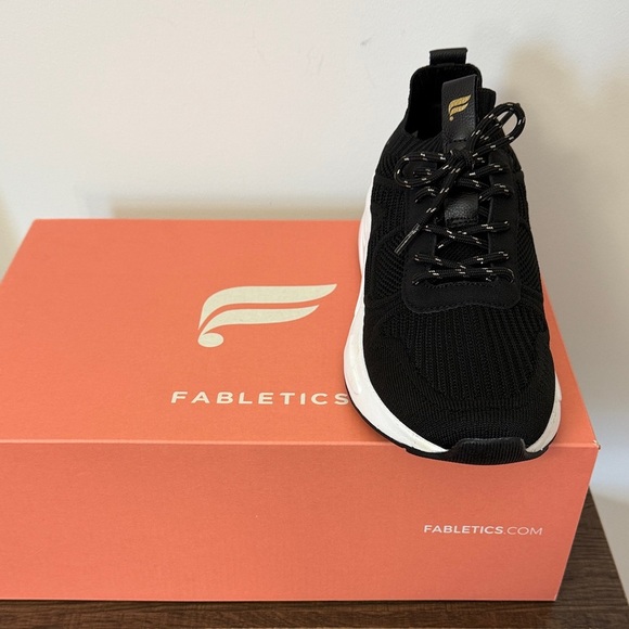 Fabletics Black and White Women's Sneakers - Picture 2 of 5